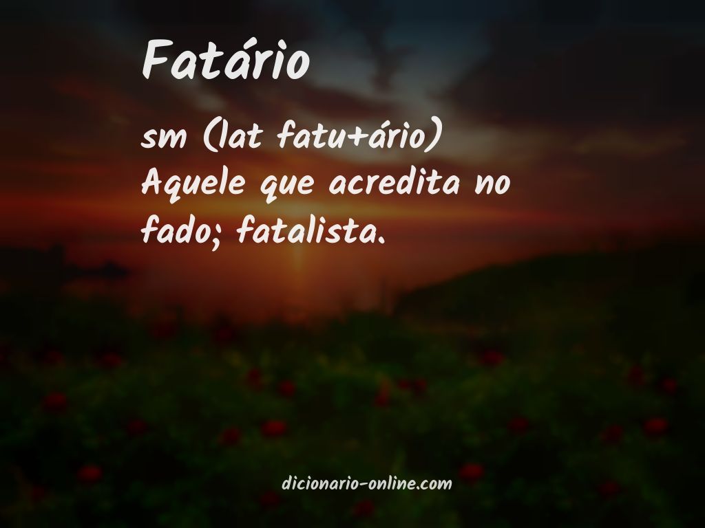 Significado de fatário