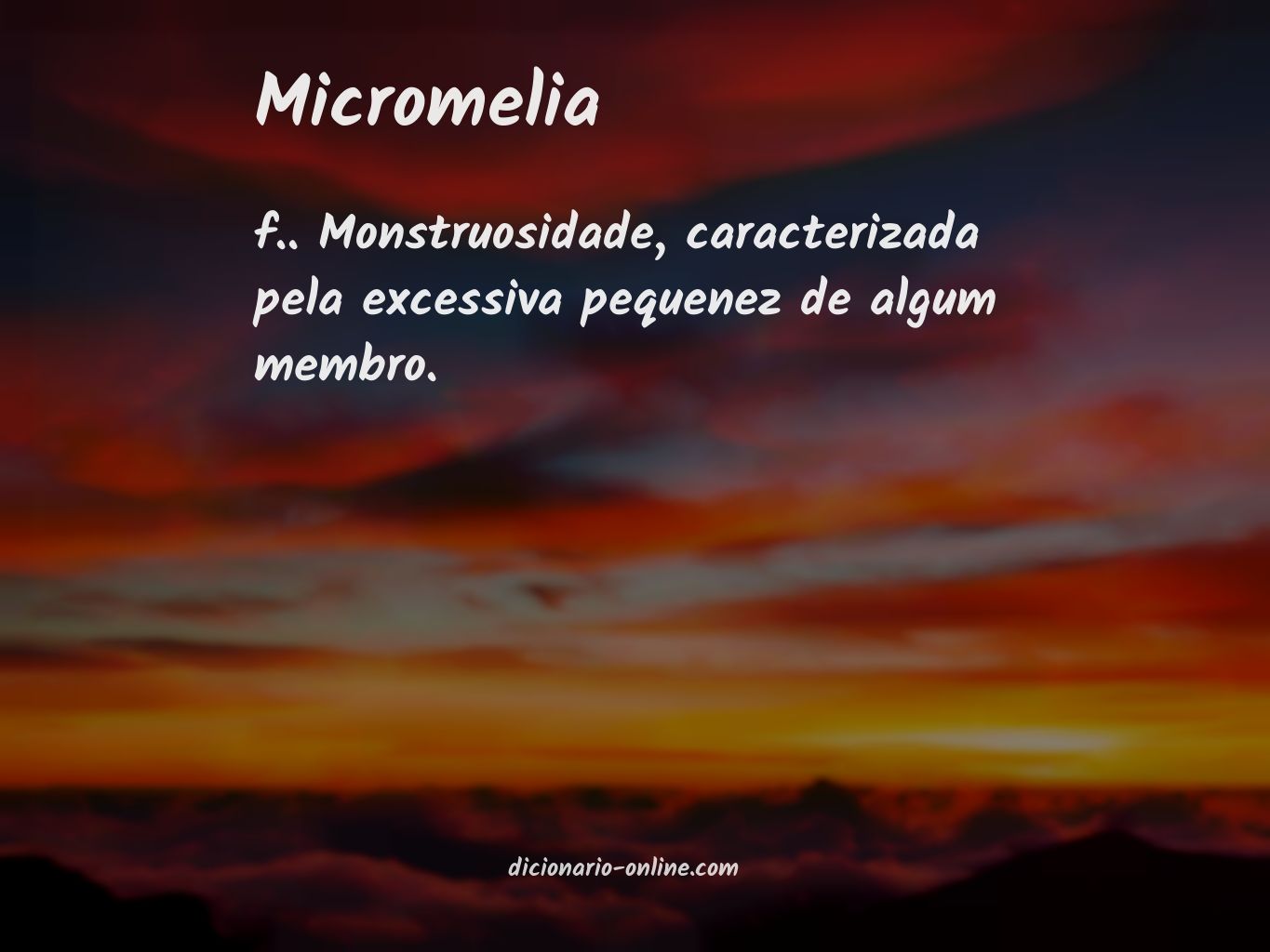 Significado de micromelia