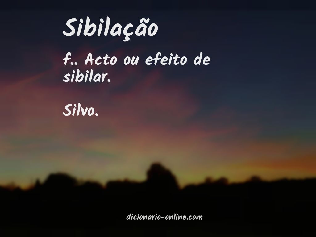 Significado de sibilação