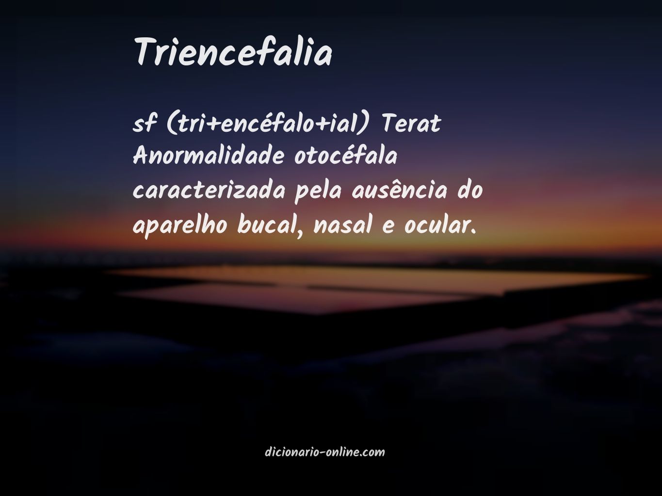 Significado de triencefalia