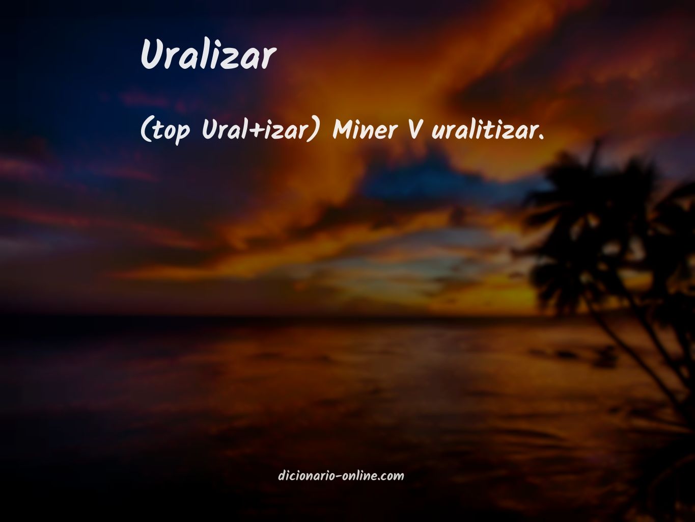 Significado de uralizar