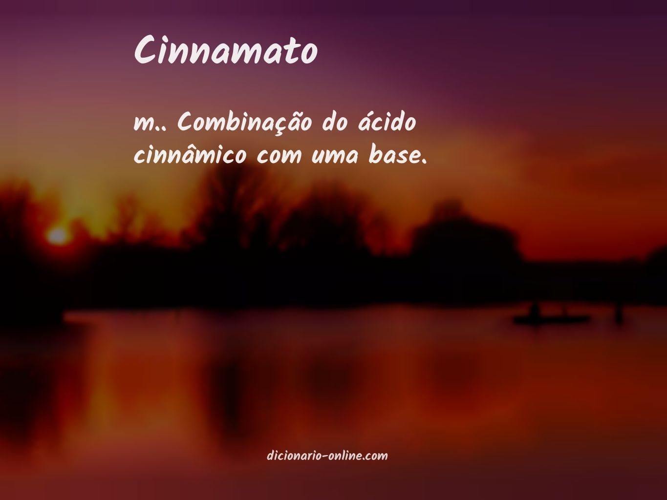 Significado de cinnamato