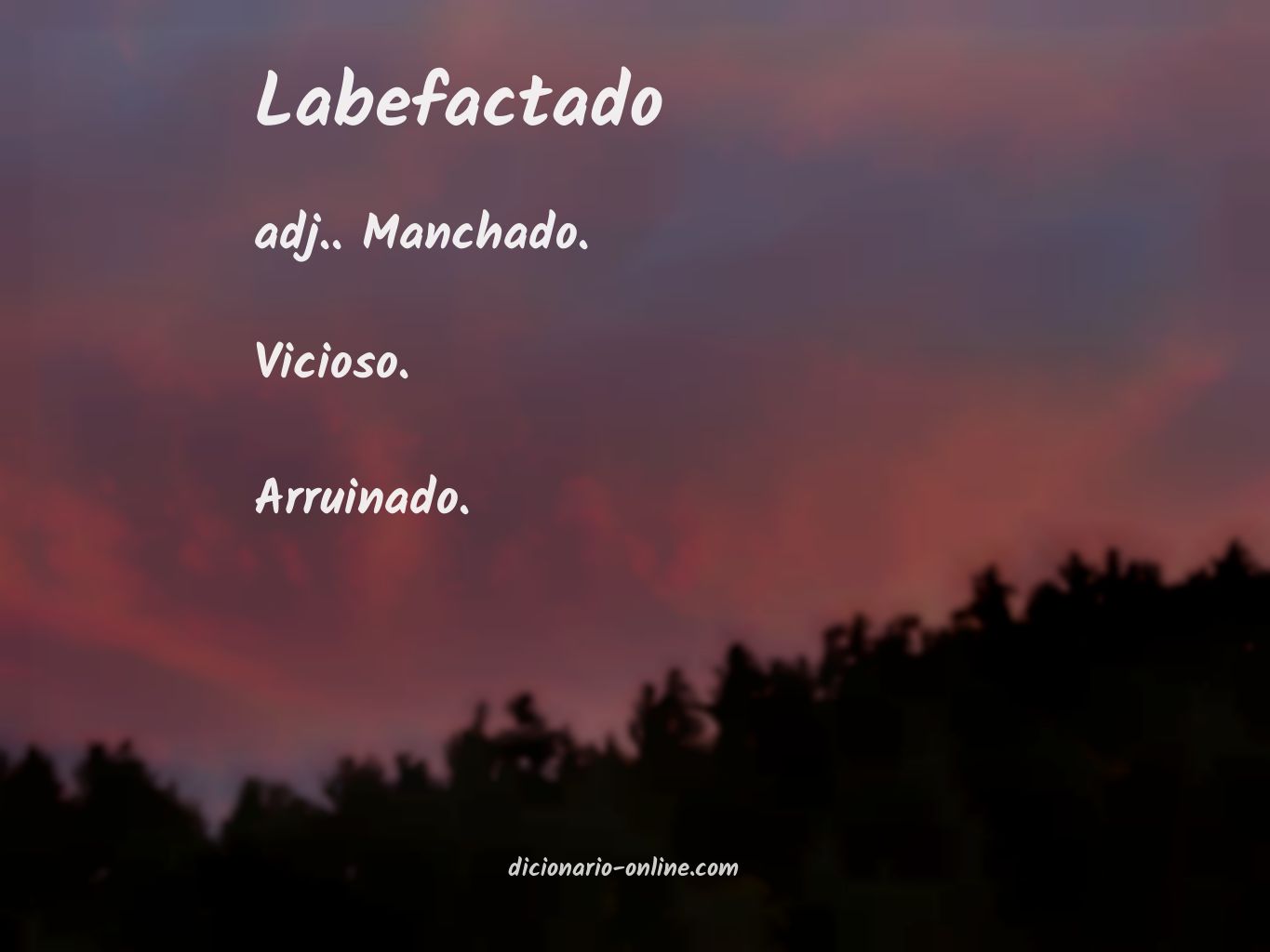 Significado de labefactado