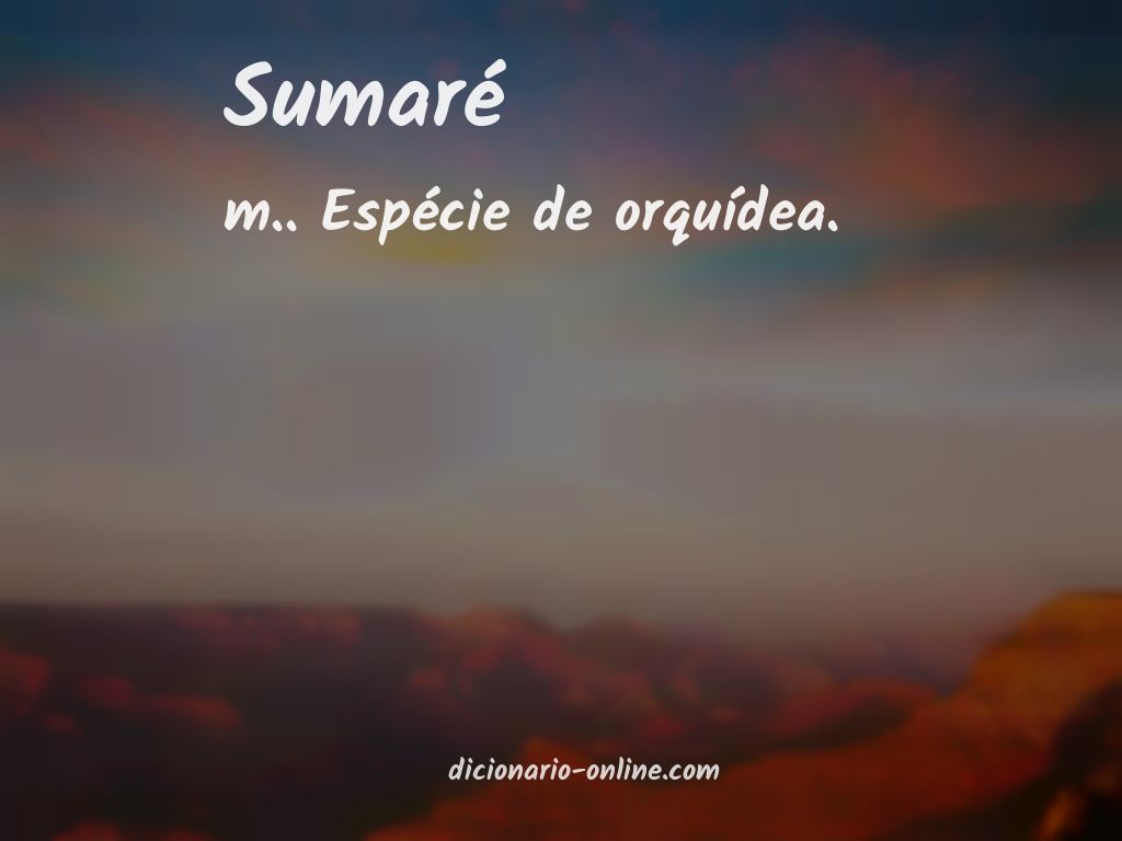 Significado de sumaré