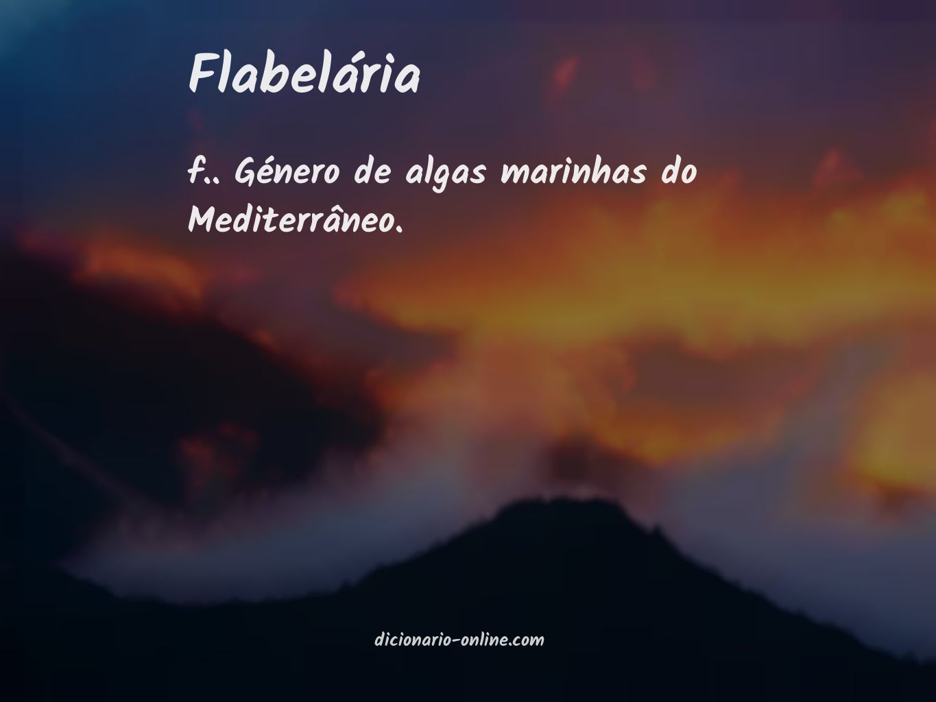 Significado de flabelária