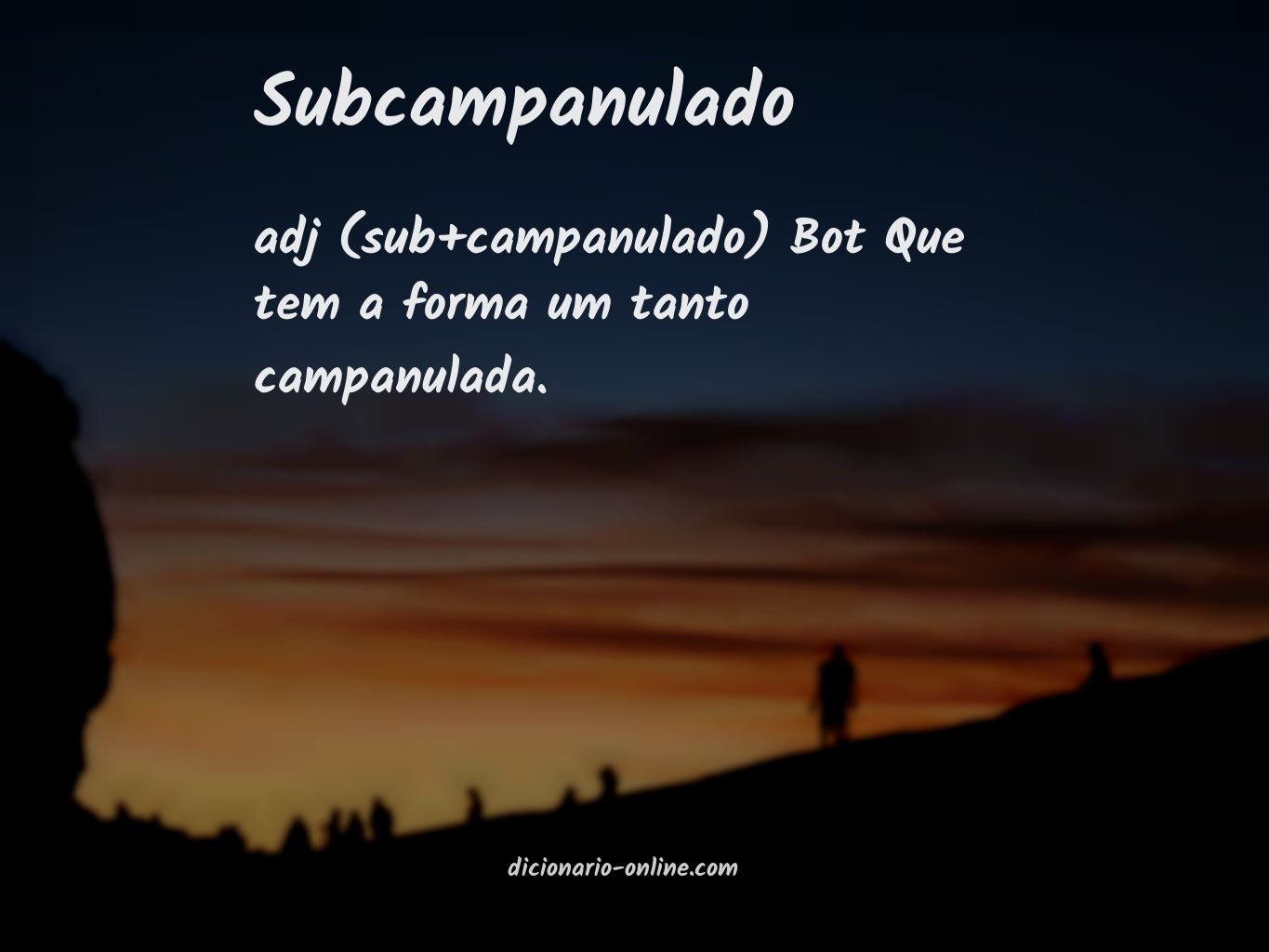 Significado de subcampanulado