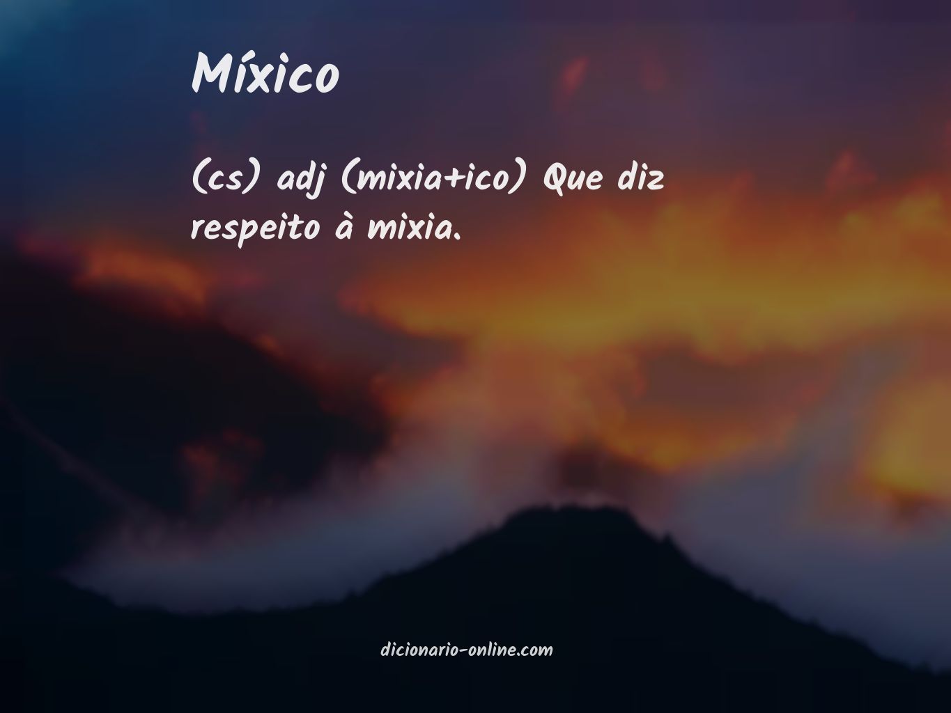 Significado de míxico