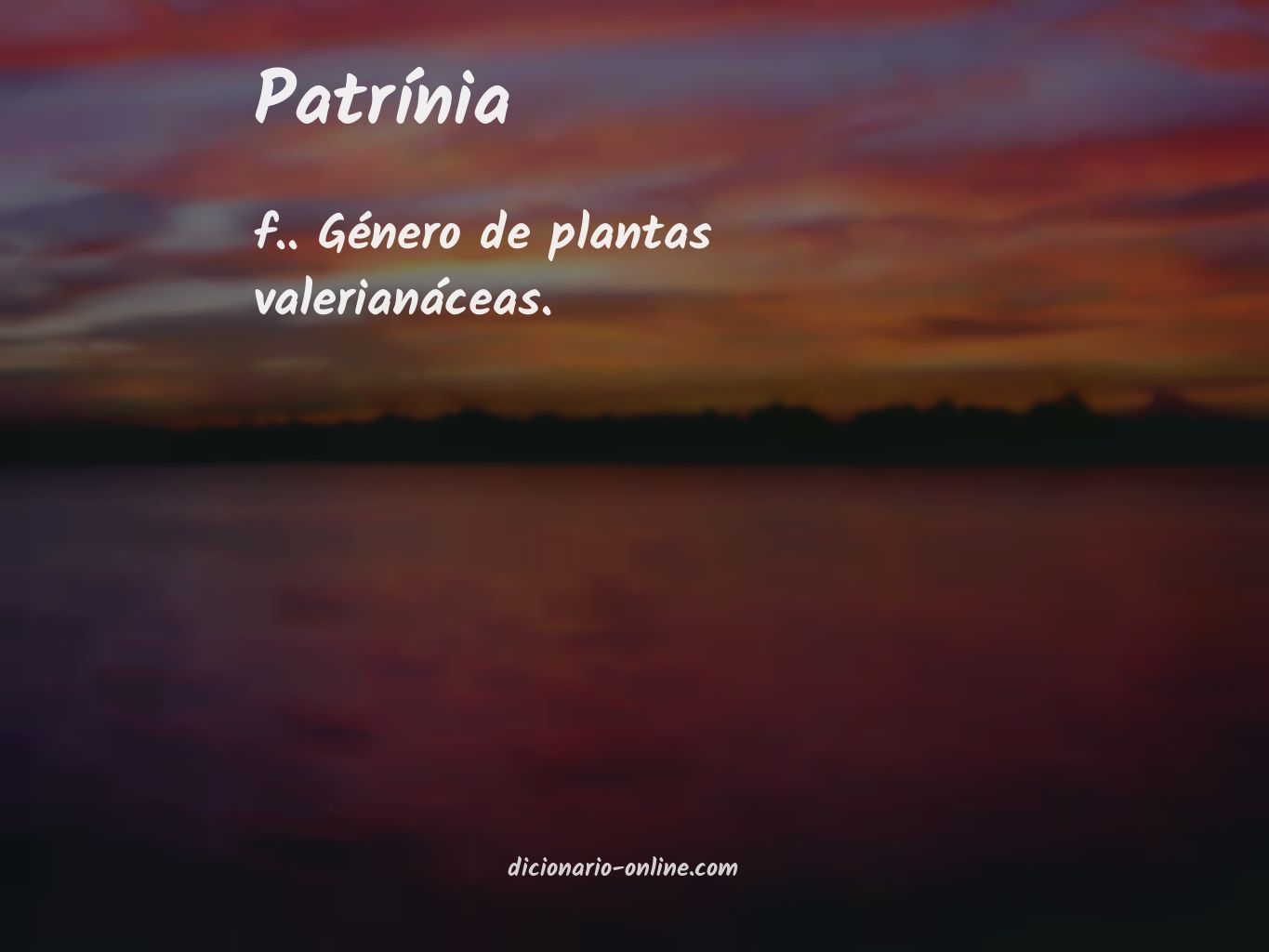 Significado de patrínia