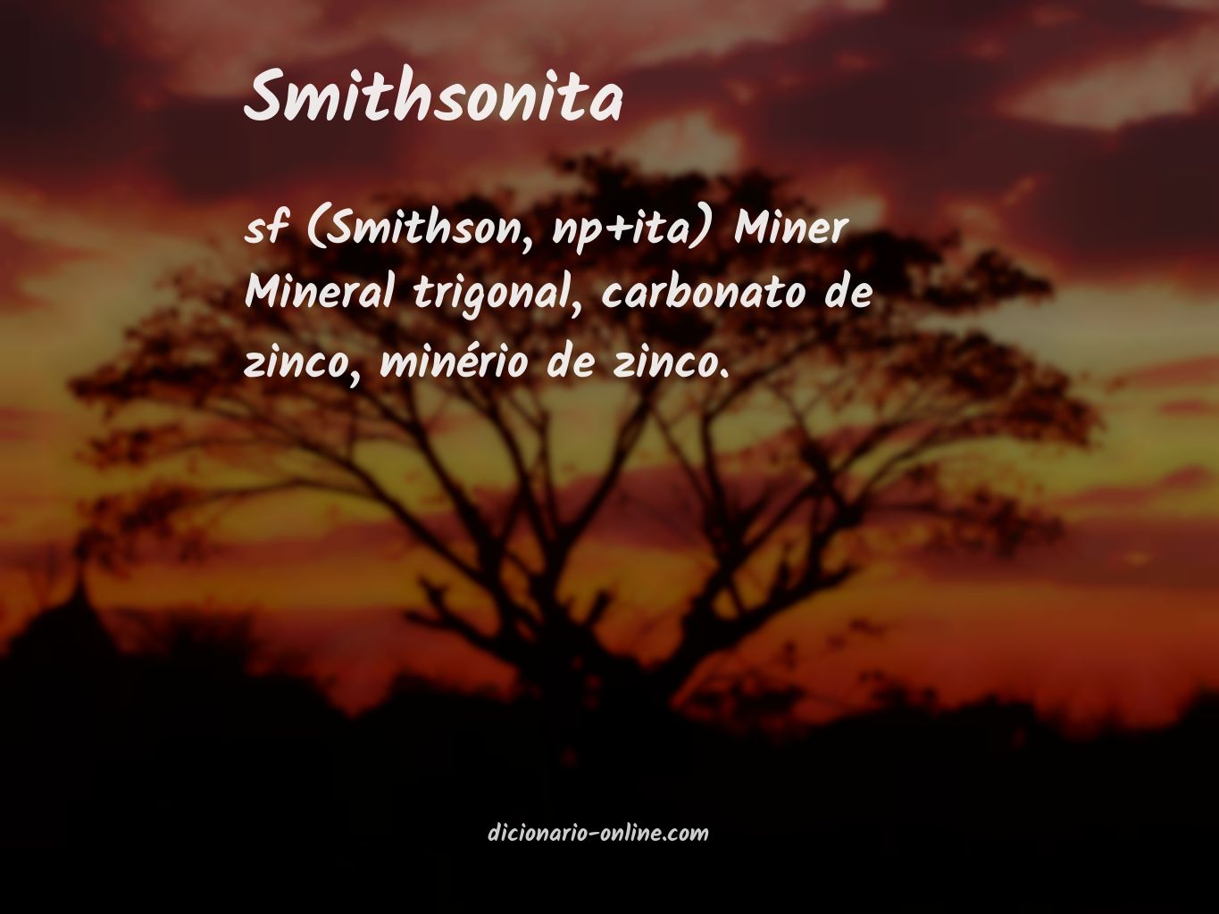Significado de smithsonita