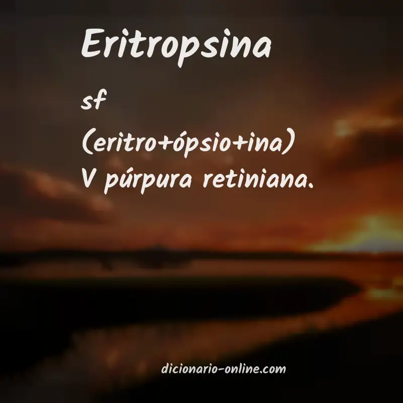 Significado de eritropsina