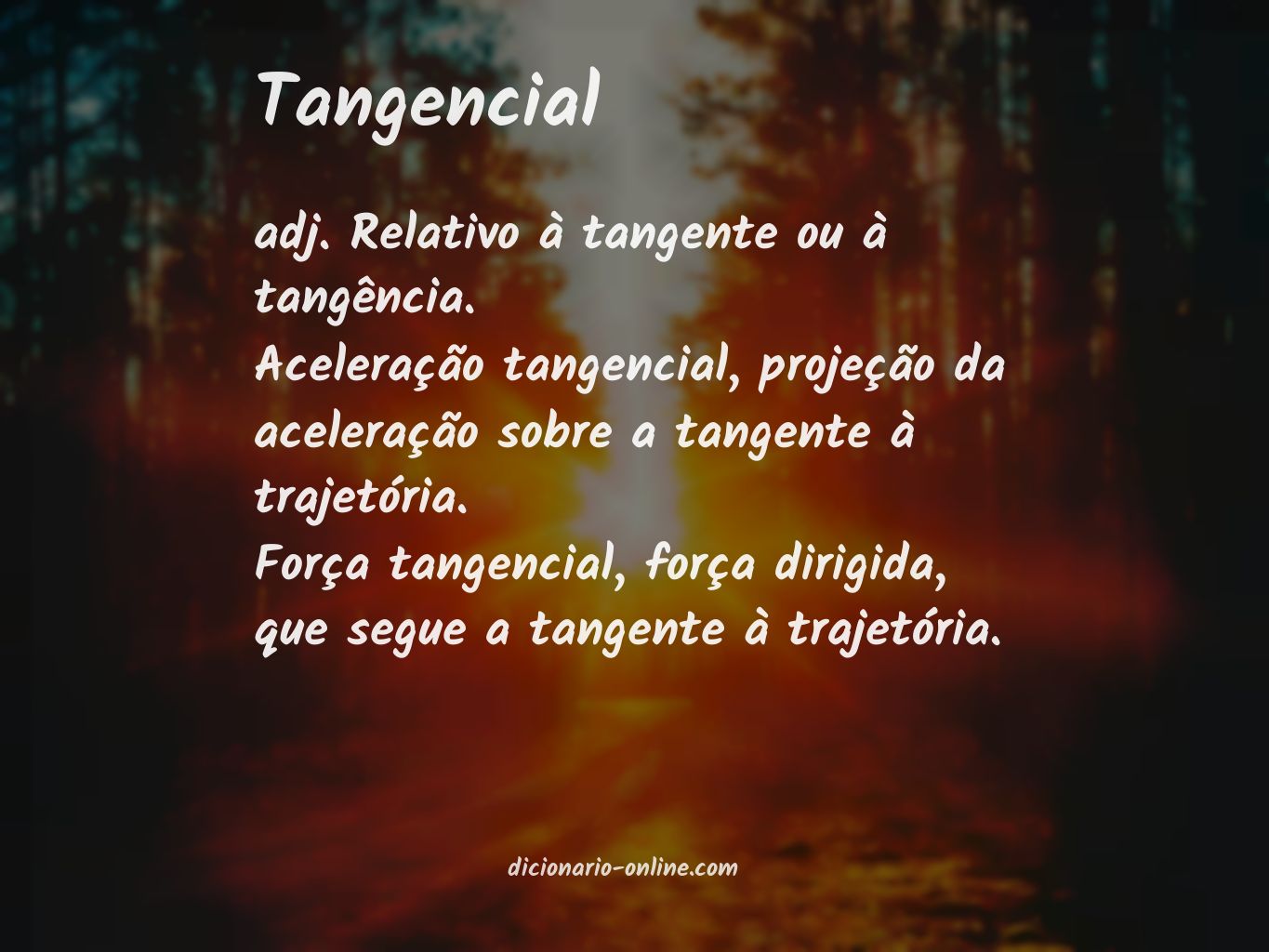 Significado de tangencial