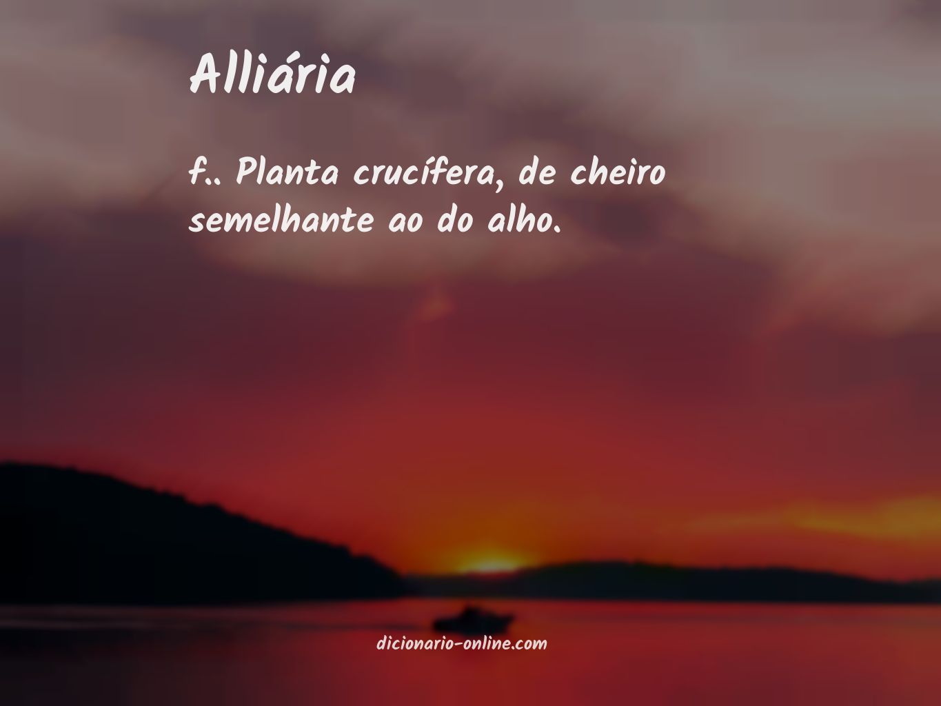 Significado de alliária