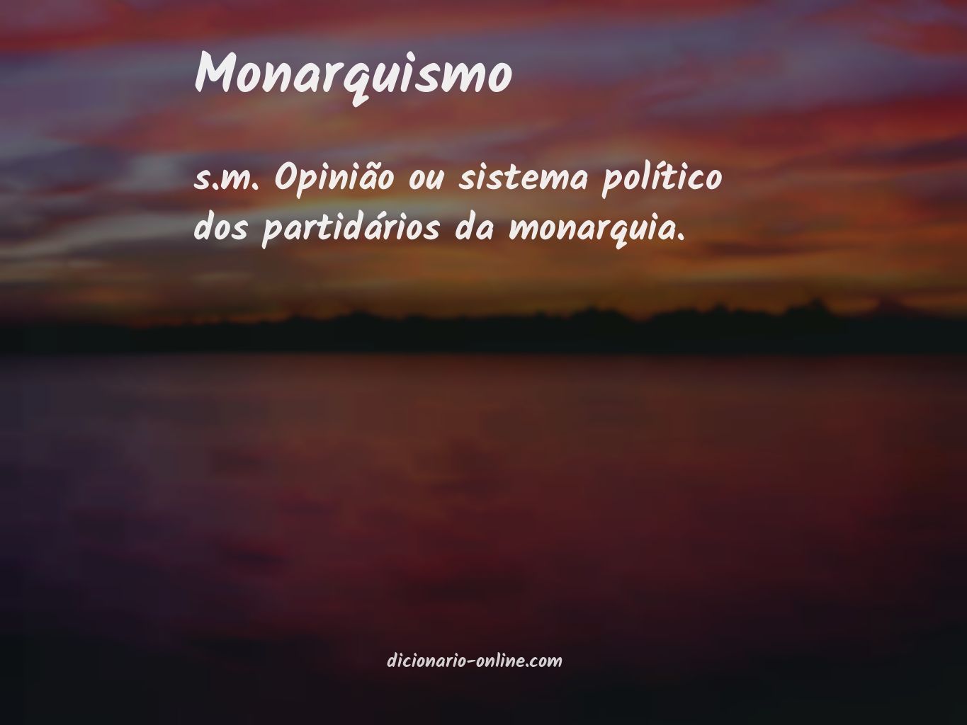 Significado de monarquismo