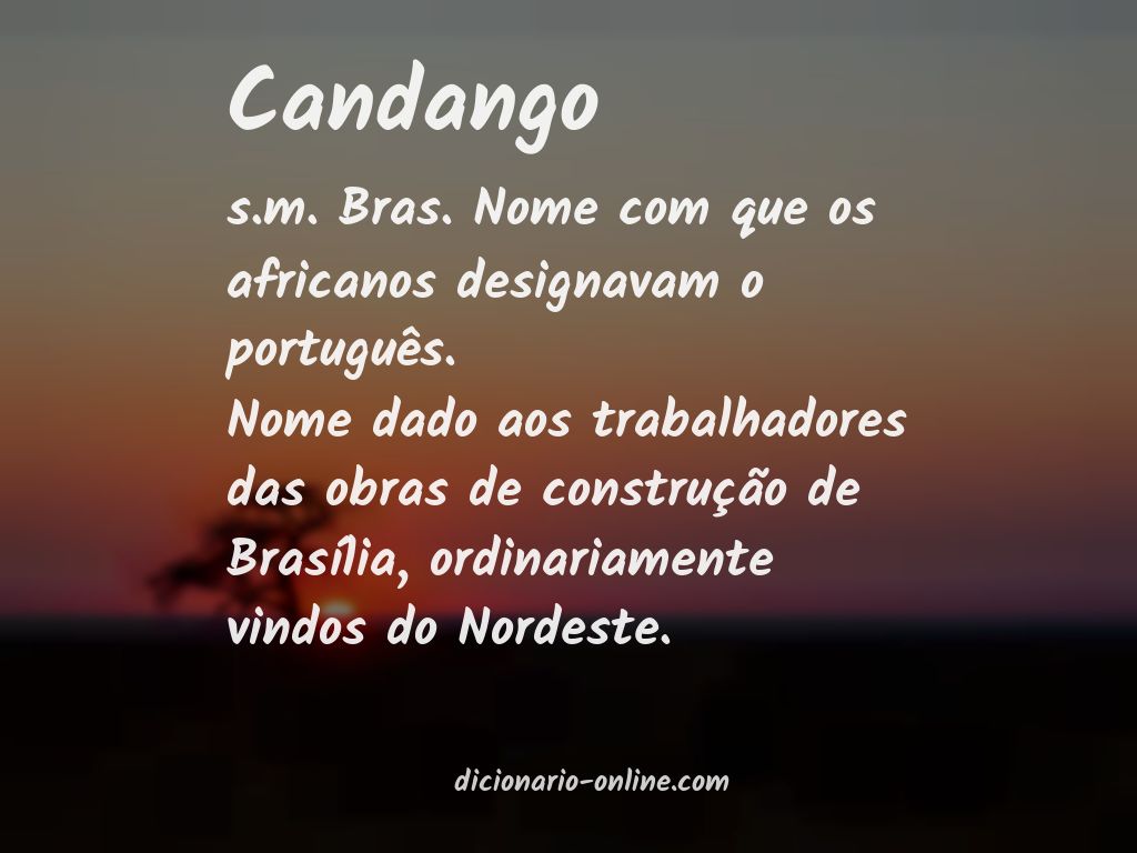 Significado de candango