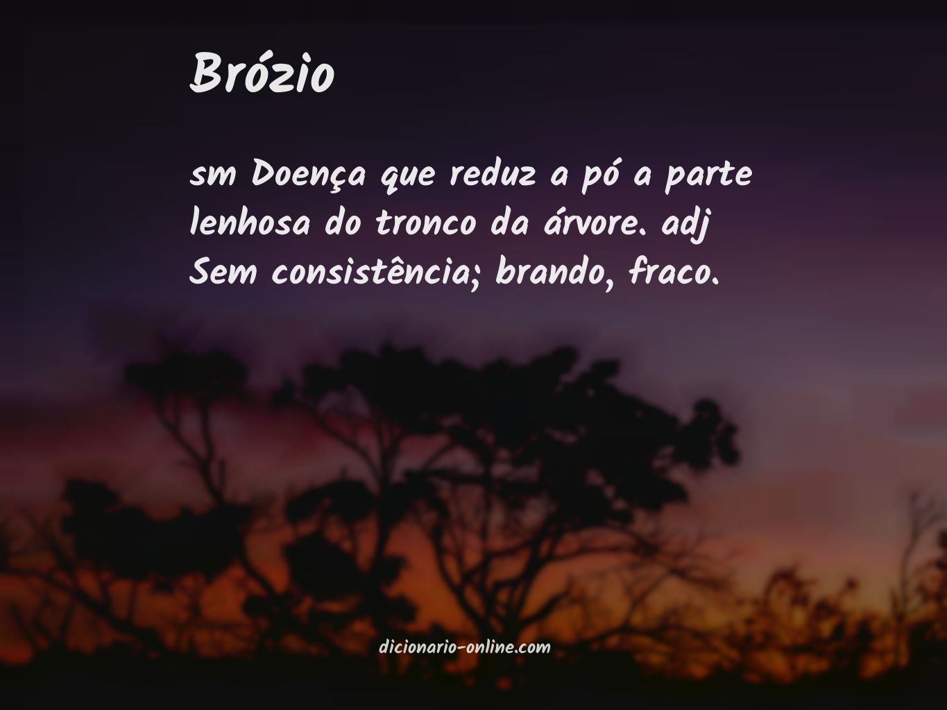 Significado de brózio