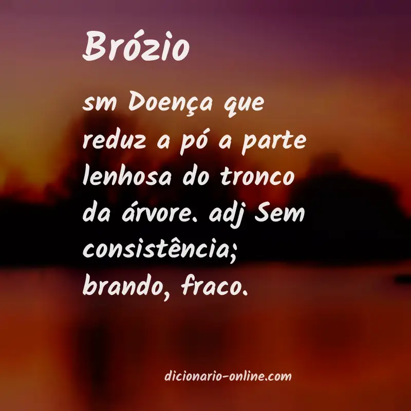 Significado de brózio