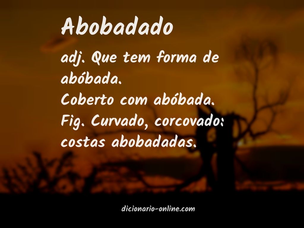 Significado de abobadado