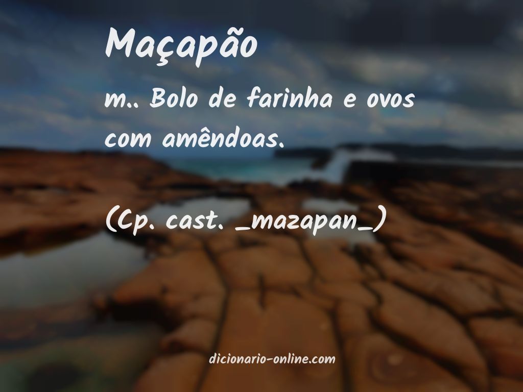 Significado de maçapão