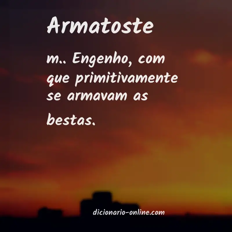 Significado de armatoste