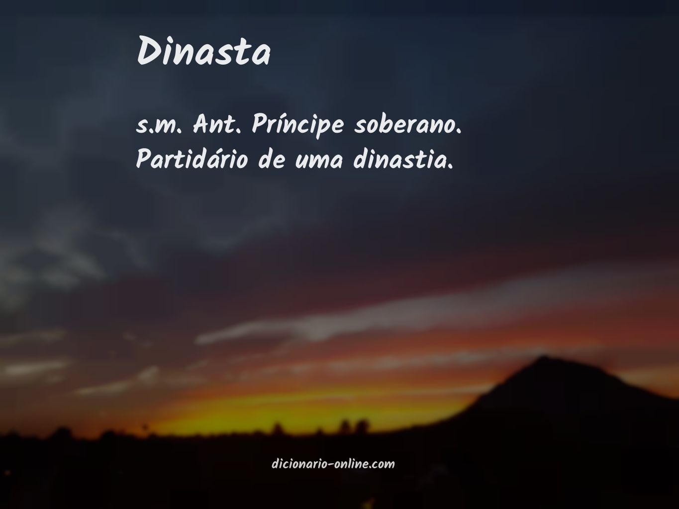 Significado de dinasta