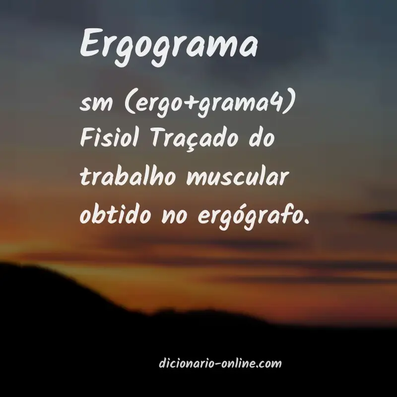 Significado de ergograma