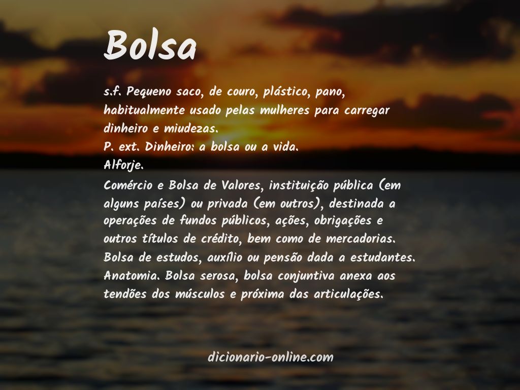 Significado de bolsa