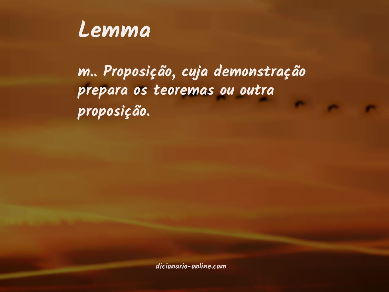Significado de lemma