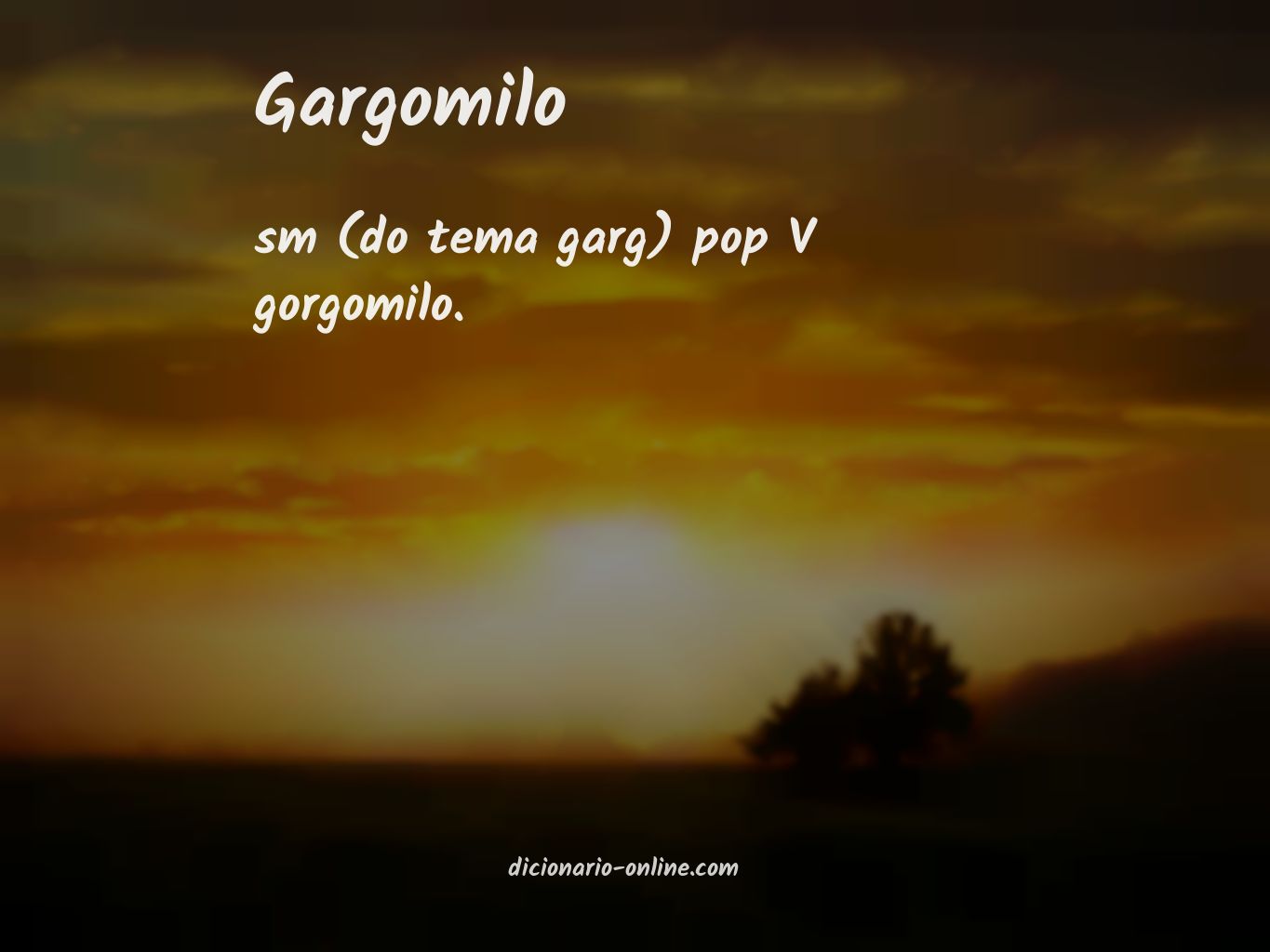 Significado de gargomilo