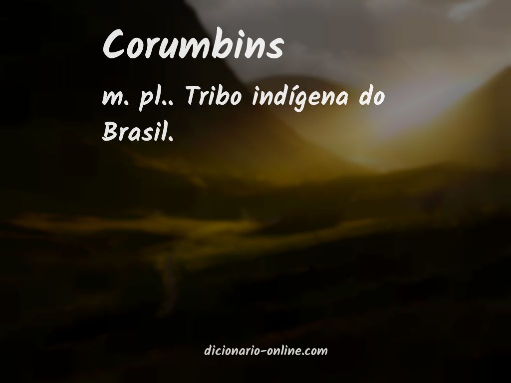 Significado de corumbins