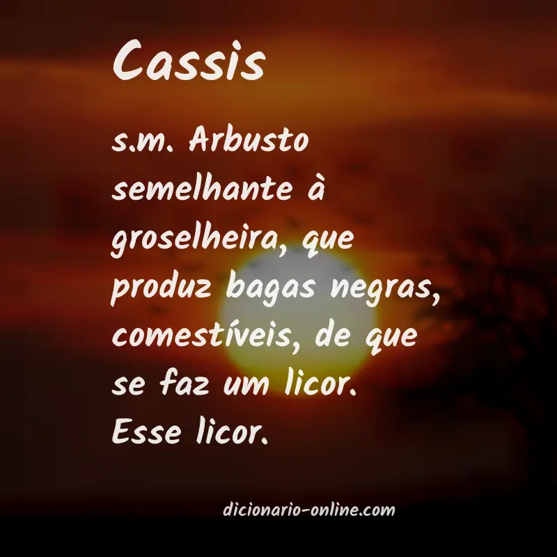 Significado de cassis