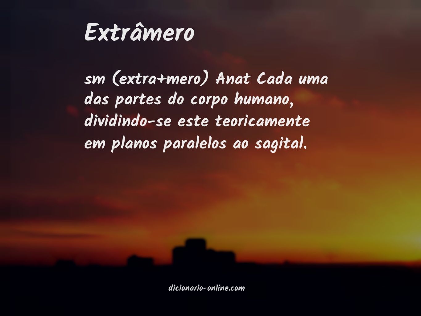 Significado de extrâmero