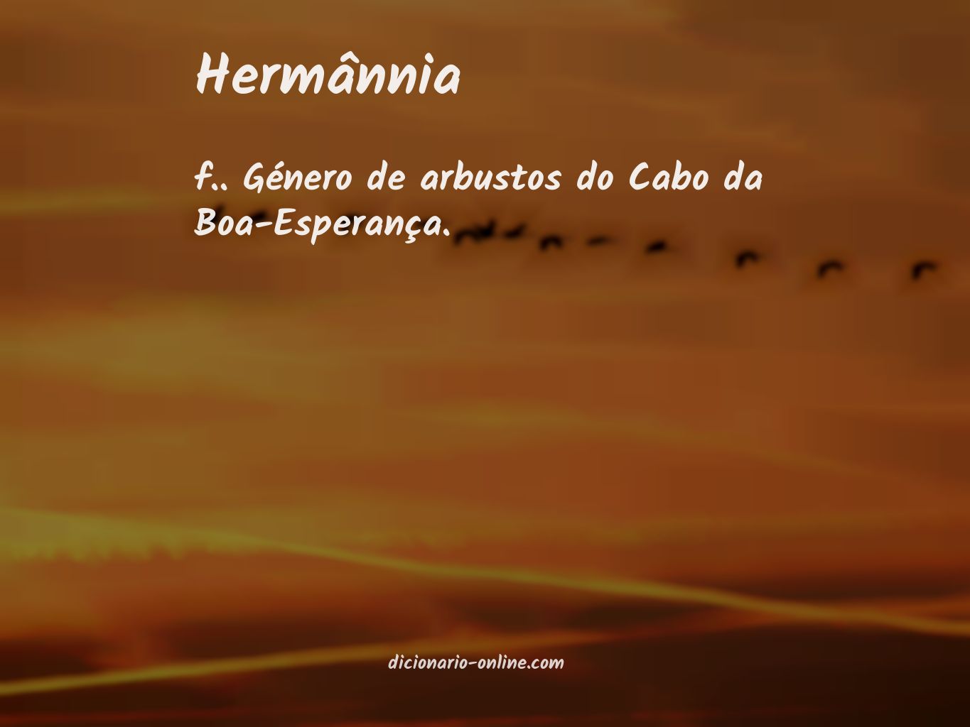 Significado de hermânnia