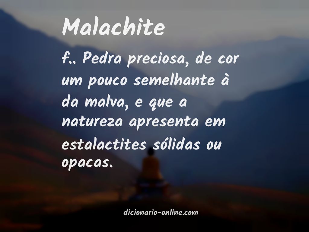 Significado de malachite