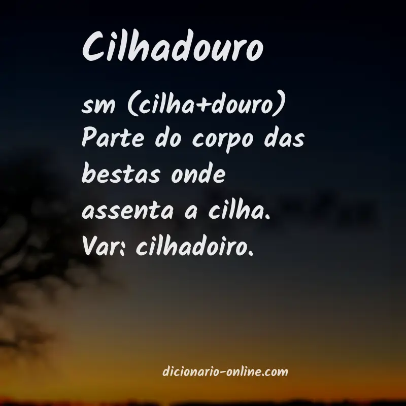 Significado de cilhadouro