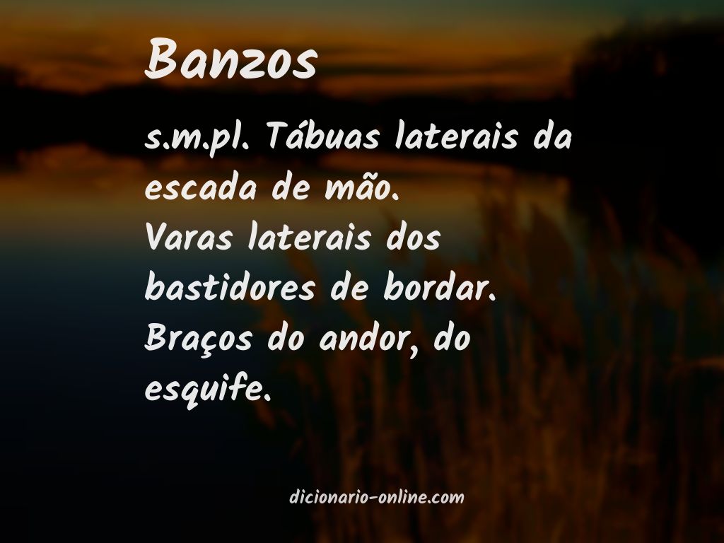 Significado de banzos