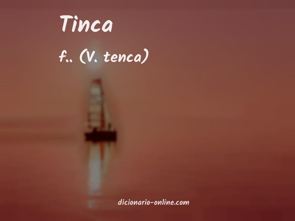 Significado de tinca