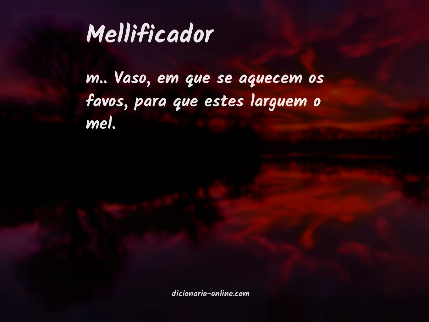 Significado de mellificador