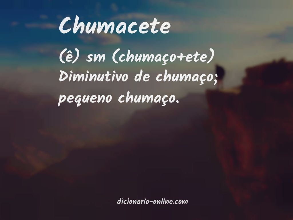 Significado de chumacete