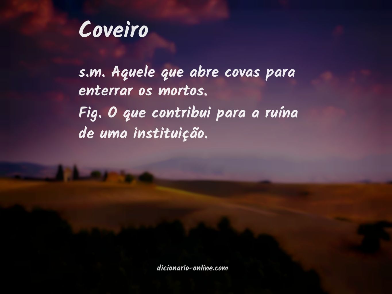 Significado de coveiro