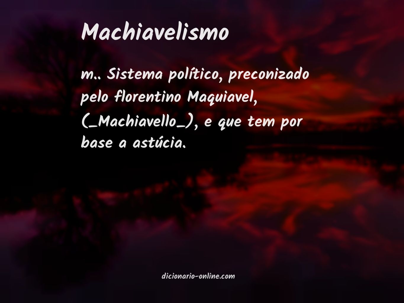 Significado de machiavelismo