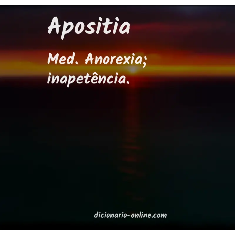 Significado de apositia