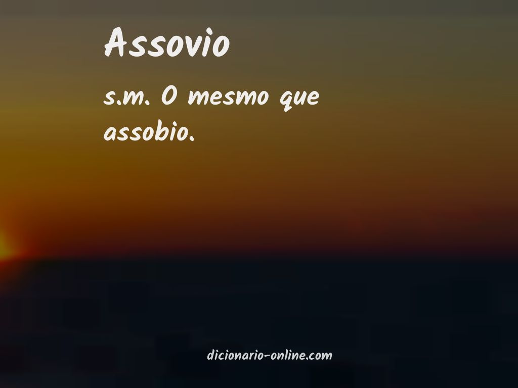 Significado de assovio