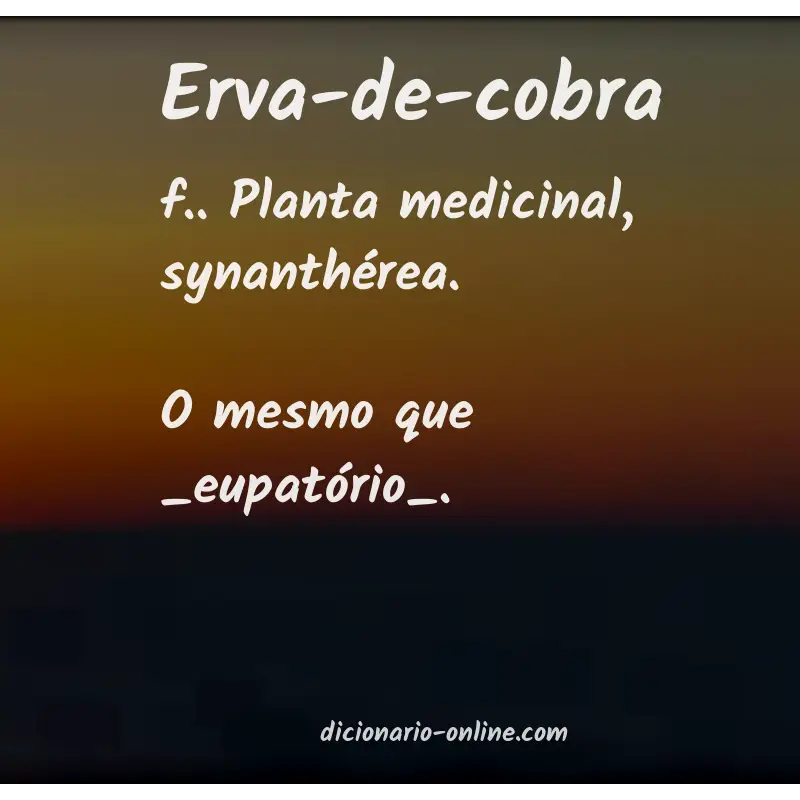 Significado de erva-de-cobra