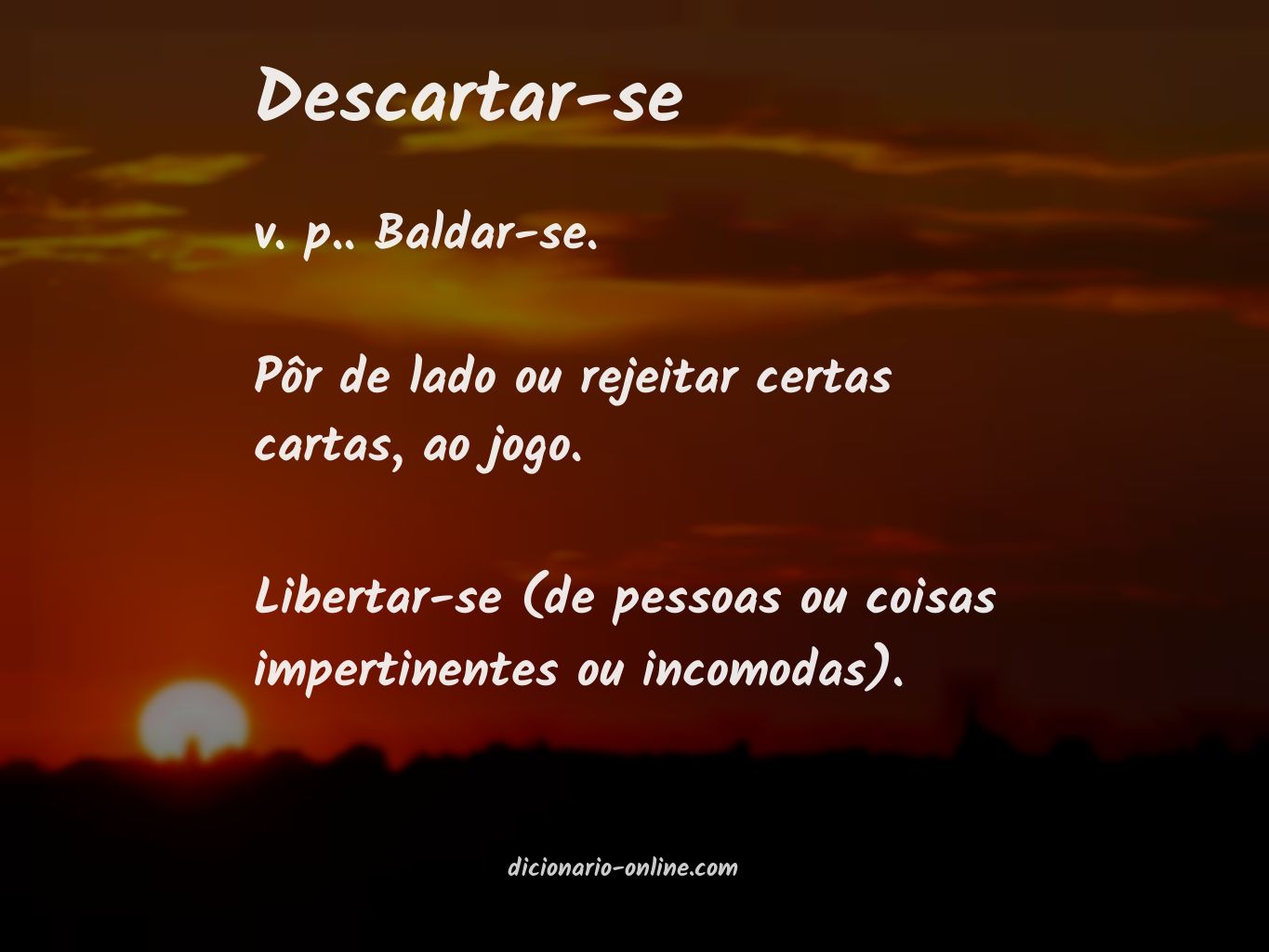 Significado de descartar-se