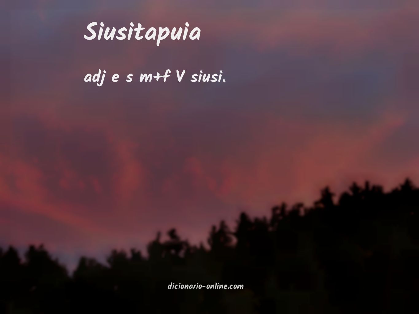 Significado de siusitapuia