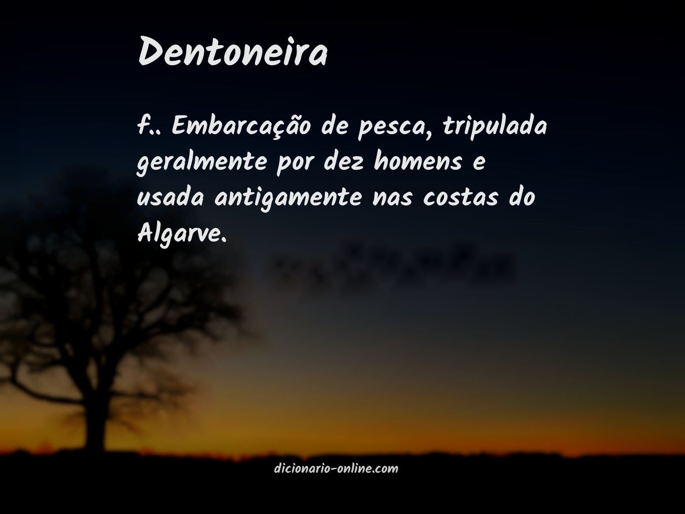 Significado de dentoneira