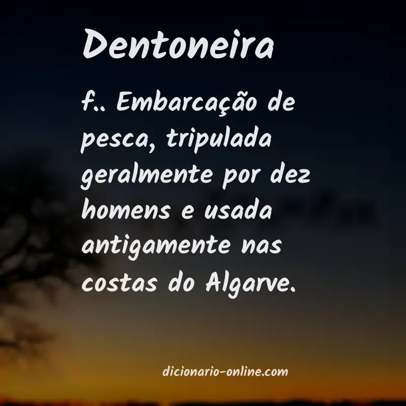Significado de dentoneira