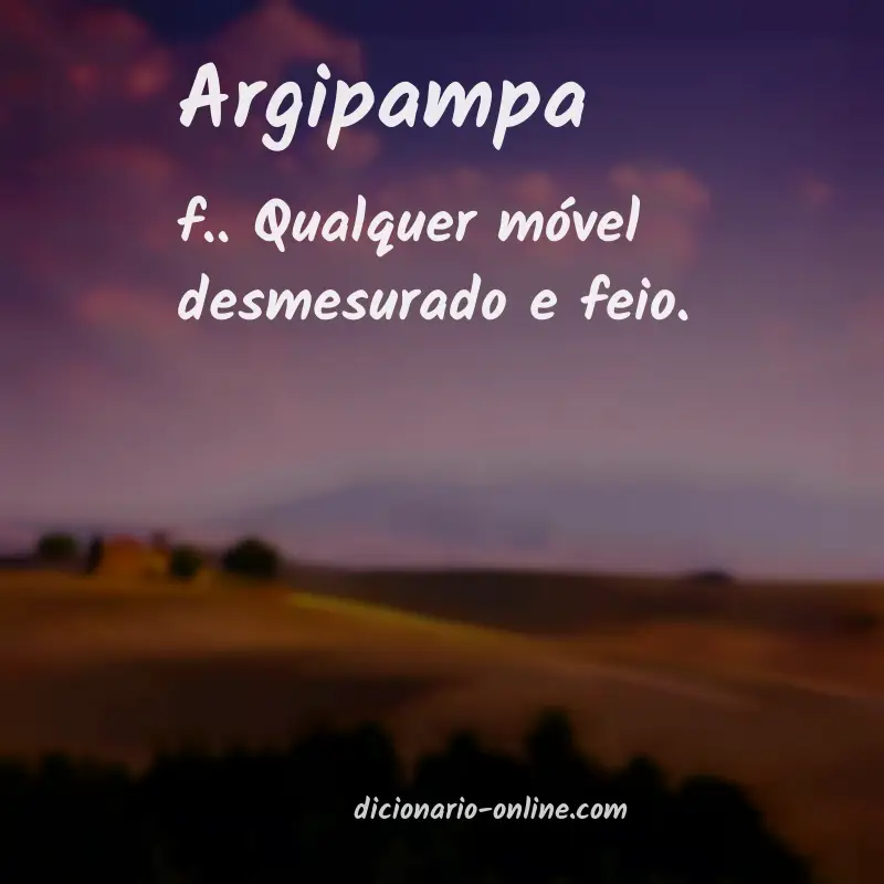 Significado de argipampa