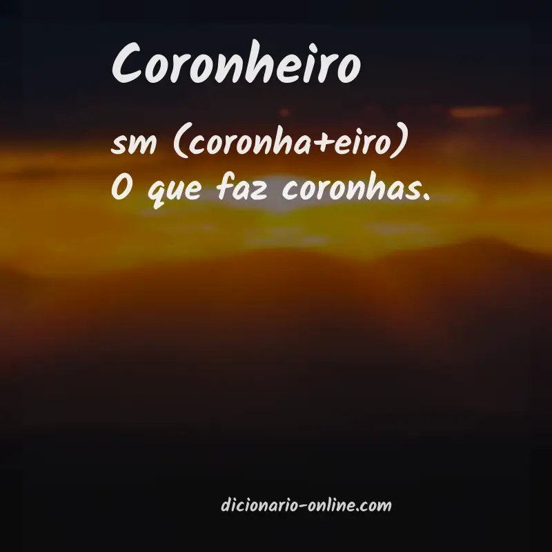 Significado de coronheiro