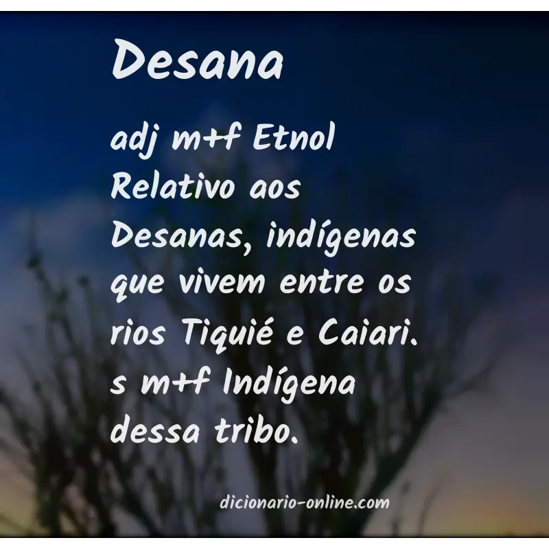 Significado de desana